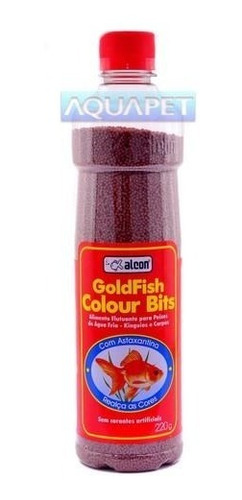 Ração Para Peixe Gold Fish Colours Bits Alcon 220g