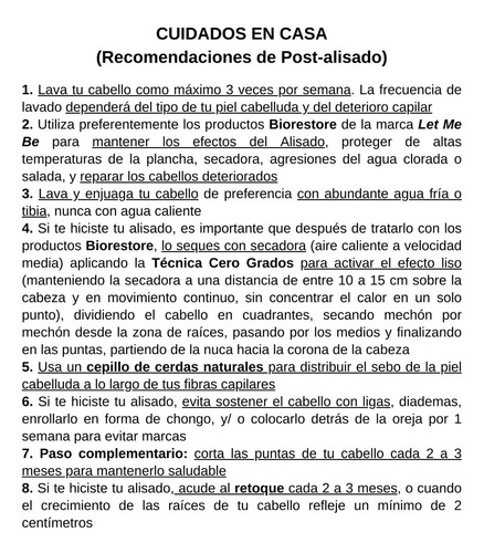 Post-alisado Reestructurante Let Me Be Biorestore Power Mask