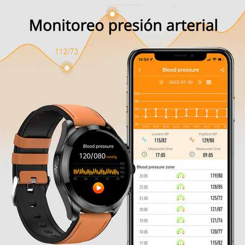 Reloj Inteligente Para Hombre Ecg+ppg Glucemia Llamada Y