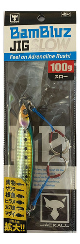 Jumping Jig Jackall Bambluz Slow 100g Cor GLOW BELLY LENS IWASHI