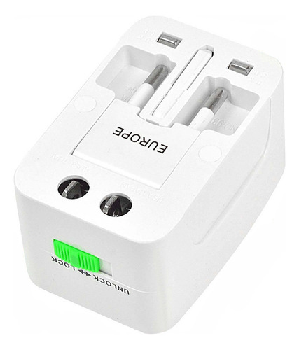 Adaptador De Viaje Universal O World Con Convertidor Usb De