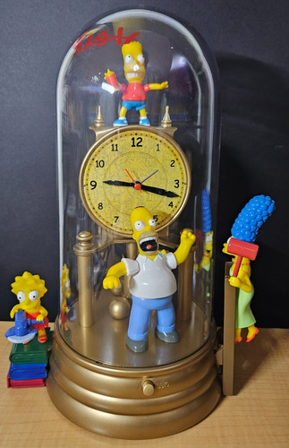 Los Simpsons Reloj Animado Domo Homero Simpson Bart Lisa (Usado)