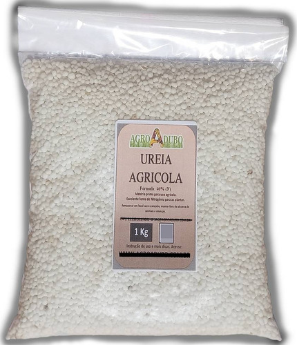 Fertilizante 1kg Ureia 46% Granulada Adubo