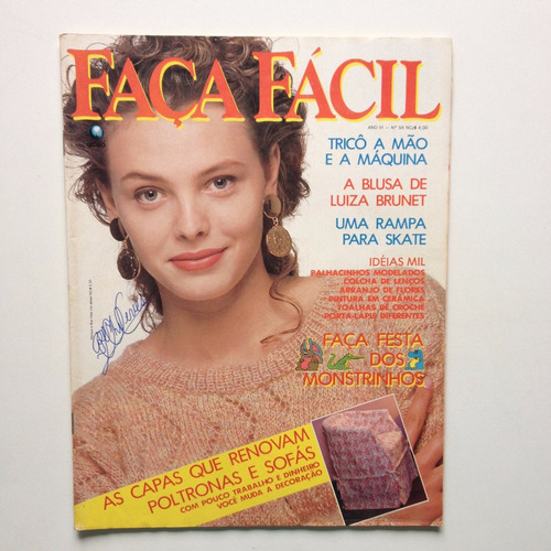 Revista Faça Fácil Capas Para Poltronas E Sofás Tricô Bc328