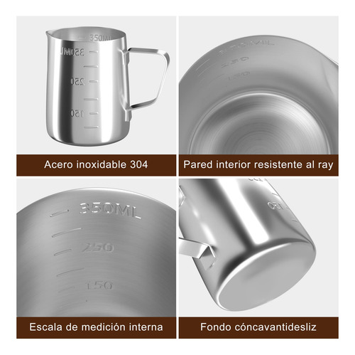 Jarra Para Espumar Leite - Copo Para Vaporizar Café