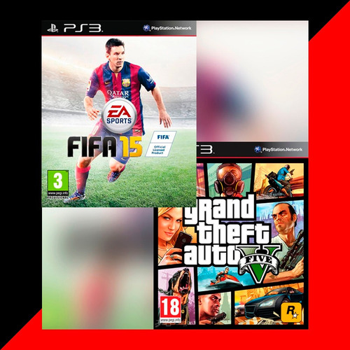 Fifa 15 + Grand Theft Auto V Ps3 - Caja Vecina