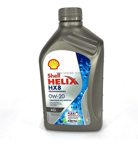 Aceite Full Sintetico Shell Helix 0w20 Hx8 Original