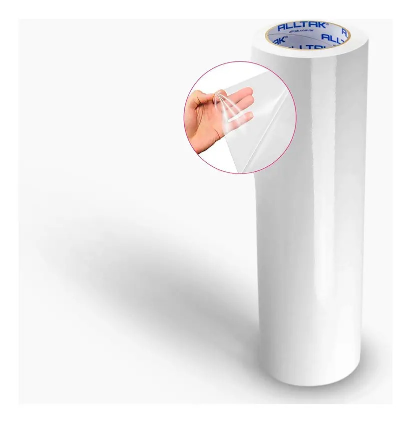 Papel Adesivo Vinil Envelopar Transparente Móveis 2m X60cm