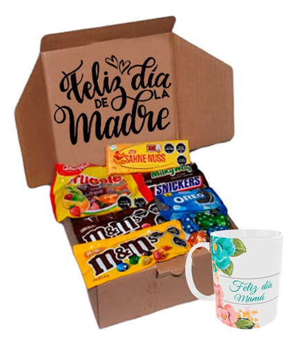 Caja Regalo Sorpresa Mama Feliz Dia Mama Pack 1 + Taza