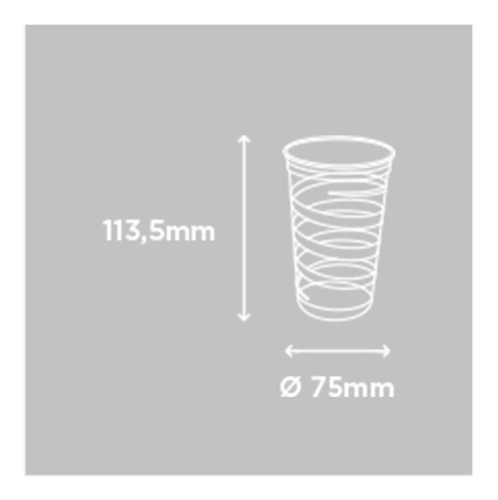 Vaso Mania Festa Prafesta, 300 ml, 30 pulgadas, color verde