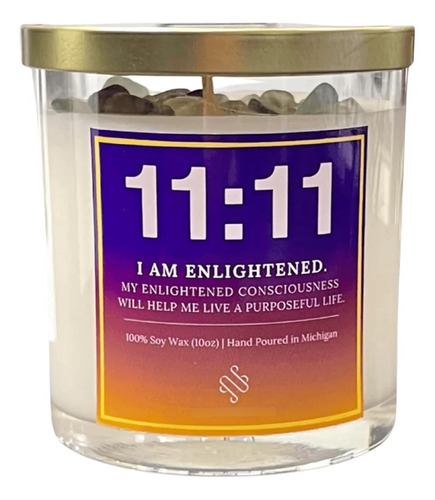 11:11 Angel Number Affirmation Candle, Handmade With 100% So