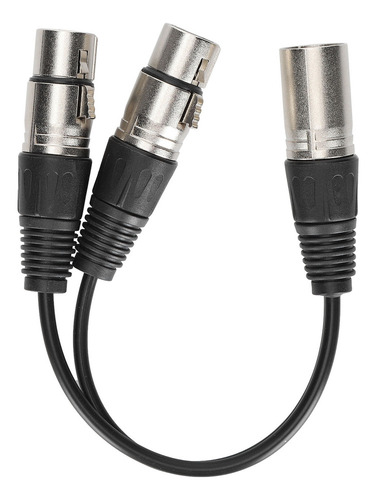 Adaptador De Audio Xlr A Micrófono De Cable Hembra Doble Xlr