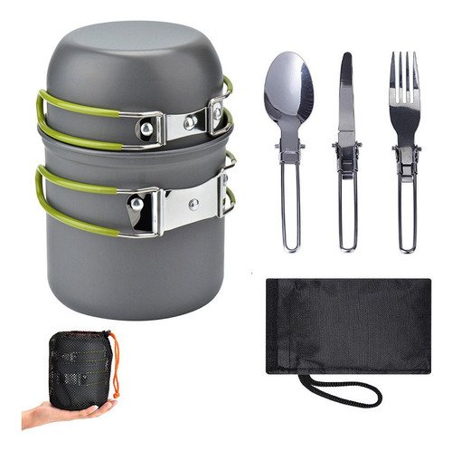 Kit De Utensilios De Cocina De Viaje Senderismo Picnic Barba