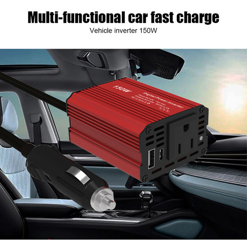 Inversor De Corriente De 150 W: Adaptador De Coche De 12 V A