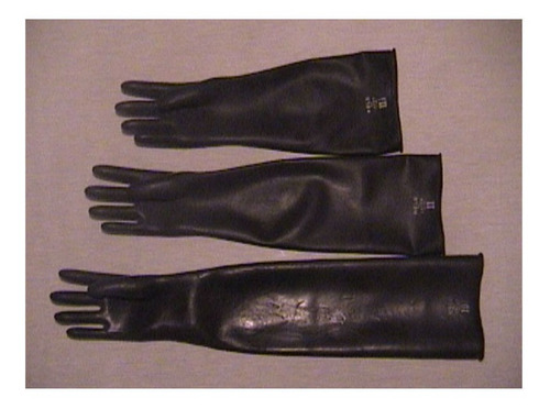Guante Latex Para Arenadoras Largo 55cmts. Pesados Talle 10
