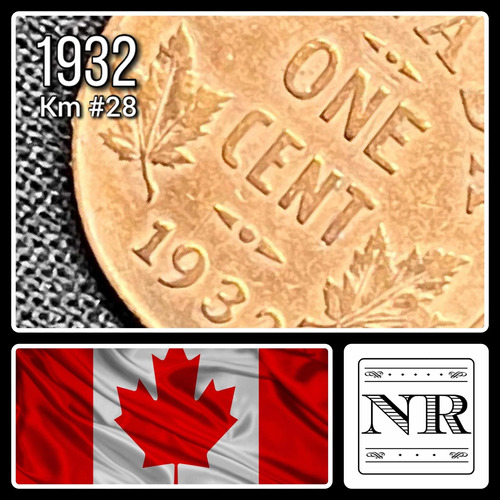 Canadá - 1 Cent - Año 1932 - Km #28 - George V