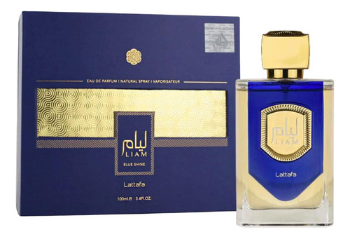 Perfume Liam Blue Shine Edp Lattafa, 100 ml, para hombre y mujer