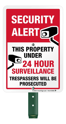 Alerta De Seguridad  Esta Propiedad Bajo Vigilancia 24 ...