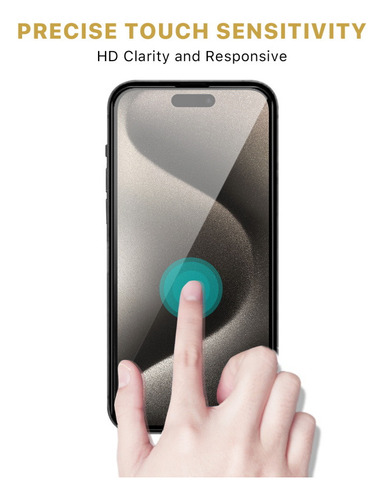 Vidrio Templado Completo Para Iphone 15 Pro (6.1)