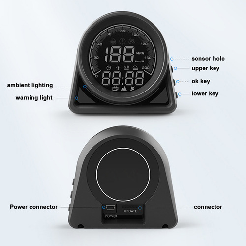 Velocímetro Hud Head Up Display For Gps Fatiga Led Digital