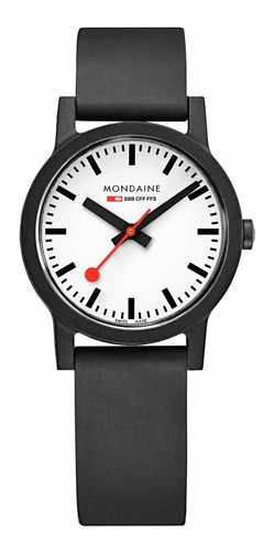 Reloj Mujer Mondaine Ms1.32110.r Cuarzo Pulso Negro En