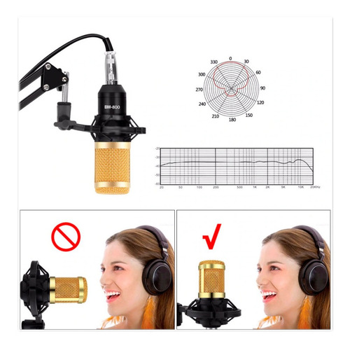 Imagen 4 de 9 de Micrófono Condenser Midiplus Bm800