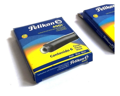 Cartuchos Para Pluma Fuente Pelikan 4001 Negra O Azul