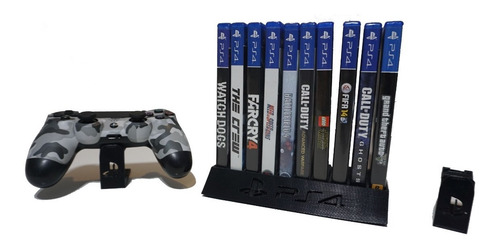 Combo Organizador De Juegos + 2 Control Stand Ps4