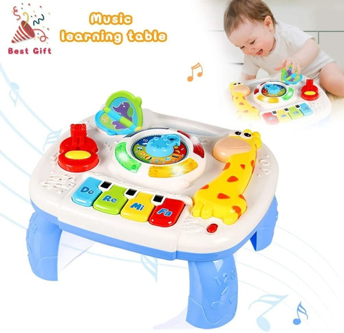 Imagen 3 de 8 de Mesa Didactica Jirafa Multifuncion Musica Juegos Cici Cuotas