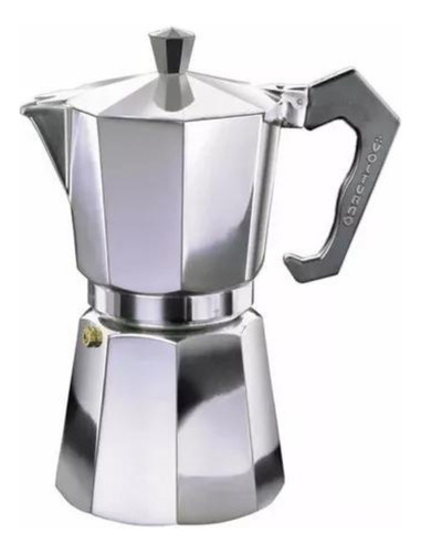 Volturno Moka Clasica Aluminio 9 Pocillos Cafetera Italiana