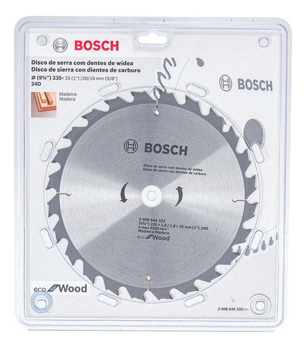 Disco S. Circ. Eco 235mm 9  X 24d Bosch