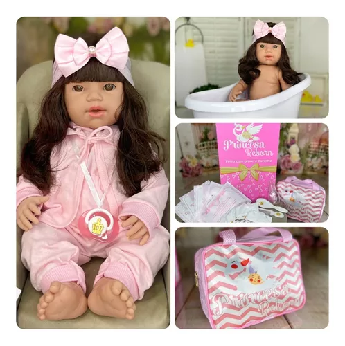 Boneca Bebe Reborn Realista Menina, Item Infantil Bebe-Reborn Nunca Usado  70024254