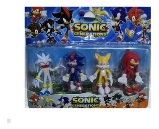 Muñecos De Sonic Blister Figuras De Acción En Mercado - sonic generations roblox