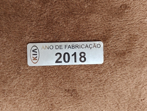 Plaqueta Etiqueta Ano Fabricação Kia 2018 Sportage Cerato...