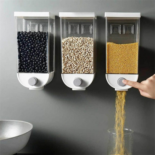 para alimentos secos Dispensador de cereales Denny International® producto de calidad Double Black x 1 montaje vertical en pared 