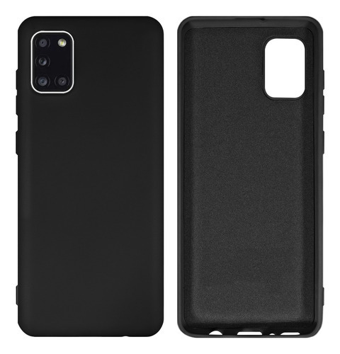 Capa Capinha Para Samsung Galaxy A31 Silicone Cover Flexível Cor Preto