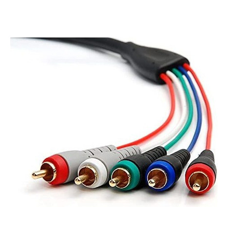 Cable De Video Componente Bluerigger Con Audio (25 Pies-rca-
