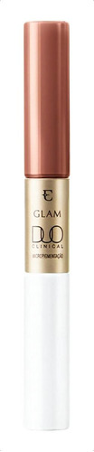 Batom Líquido Glam Duo Clinical Mascavo Irresistível 3,5g Acabamento Matte / Balm Tratamento Hialurônico Preenchedor e Micropigmentação Cor MASCAVO IRRESISTÍVEL