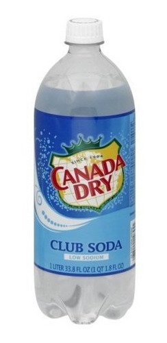 Canada Dry Club Soda Soft Drink, 33.82 Onzas (paquete De 15)