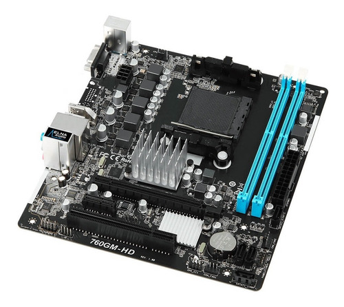 Imagem 4 de 6 de Placa Mãe Asrock 760gm-hd