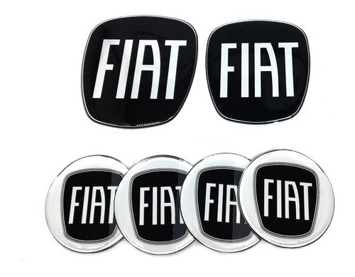 Faixa Bravo Sporting 2016 + Emblemas Adesivo Fiat Black
