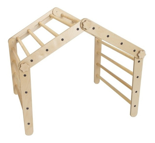 Imagen 2 de 3 de Triangulo Pikler Madera Nanu Niños Transformable Gym Msi