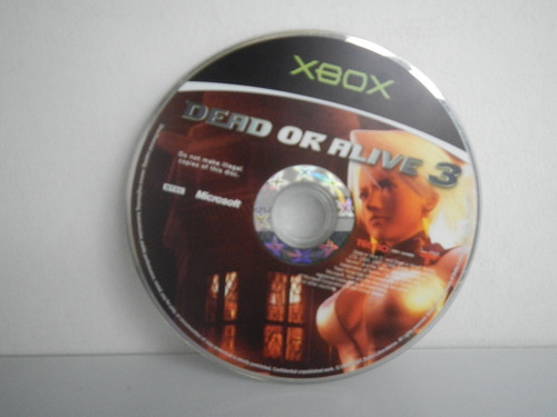 Dead Or Alive 3 Xbox Gamers Code*