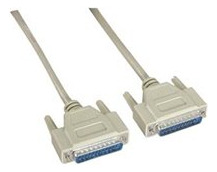 Pro S 6-ft Db25 Ieee Cable Serial Macho 28 Awg Trenzado Gris