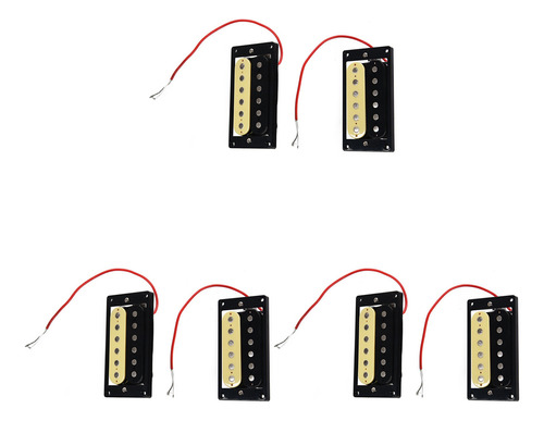 Juego De 6 Pastillas Eléctricas Humbucker De Doble Bobina Co