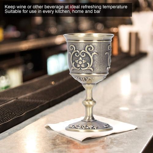 Copa De Vinos De Bronce, Taza De Bronce En Relieve, Suminist