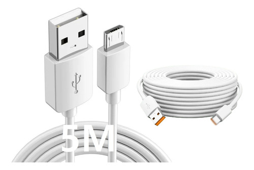Cable 5 Metros Usb Normal A Micro Usb Alta Resistencia 5 Metros Usb / Micro Usb