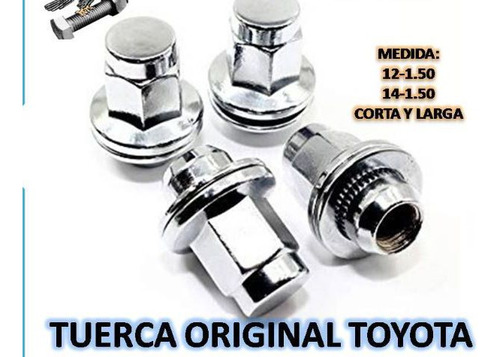 Tuercas De Toyota Original Cortas Y Largas