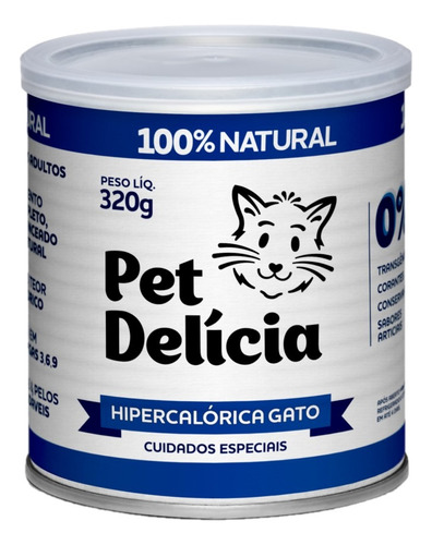 Ração Úmida Pet Delícia Natural Dieta Hipercalórica Cat 320g