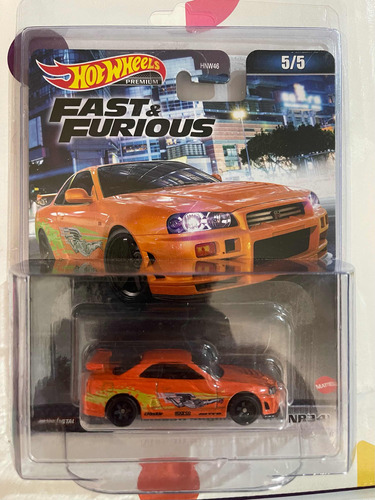 Hot Wheels Premium Nissan Skyline R34 F&f